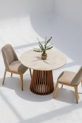 Round Coffee Table with Matching Chairs Set