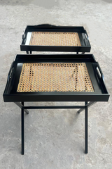 Cane Craft Nesting Tray Tables