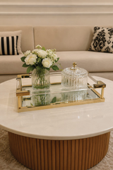 Wooden Collar Base Table