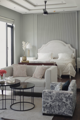 Minimalist White Bed