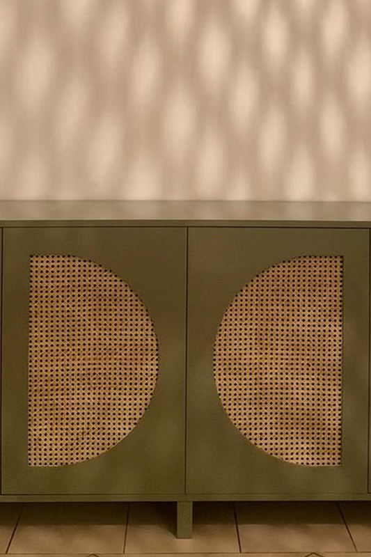 Verdant Wood Console Cabinet