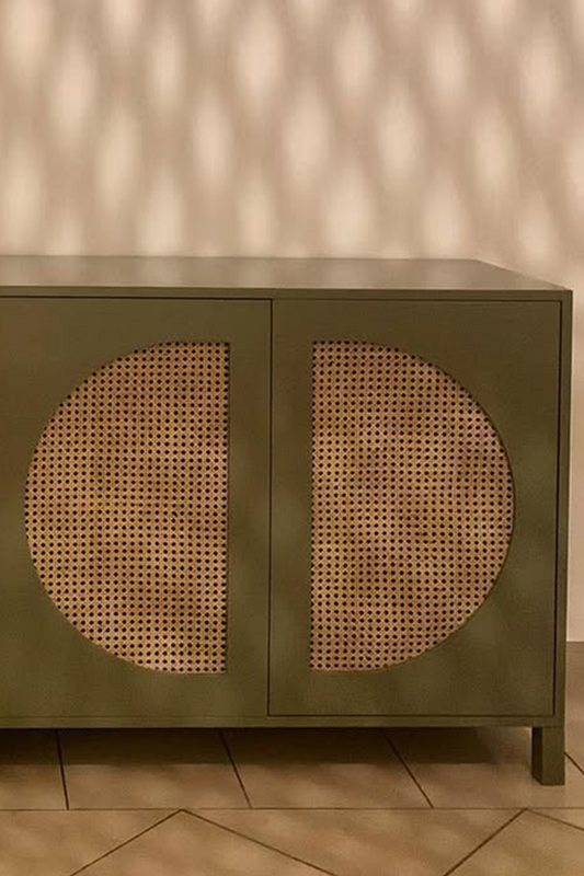 Verdant Wood Console Cabinet