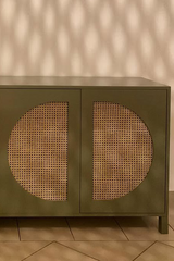 Verdant Wood Console Cabinet