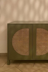 Verdant Wood Console Cabinet