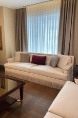 Garibaldi Beige Velvet Fringe Sofa