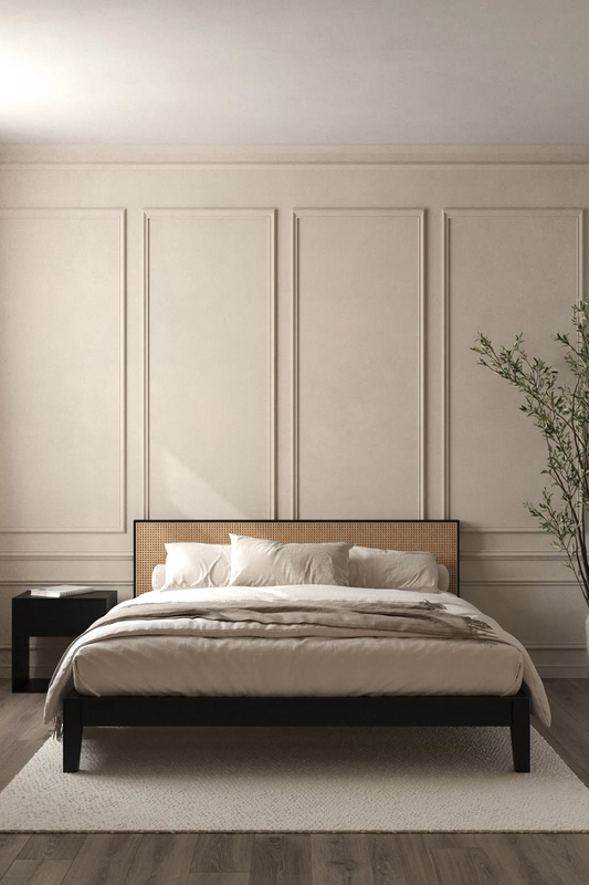 Rattan Platform Bed