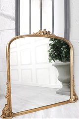 Antique Gold Ornate Arc Mirror