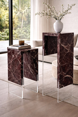 Rosso Levanto Marble Carved