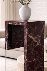 Rosso Levanto Marble Carved