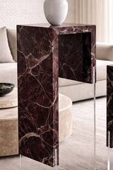 Rosso Levanto Marble Carved