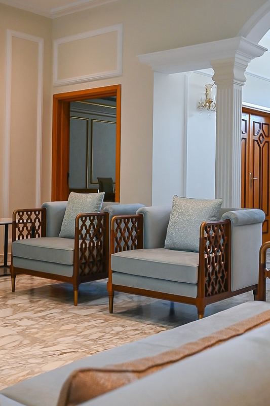 Grey Upholstered Sofa