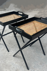 Cane Craft Nesting Tray Tables