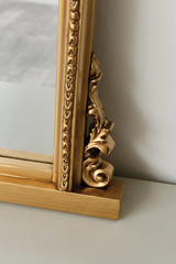 Antique Gold Ornate Arch Mirror