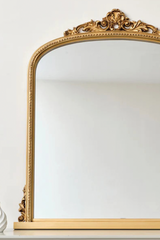 Antique Gold Ornate Arch Mirror