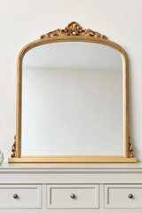 Antique Gold Ornate Arch Mirror