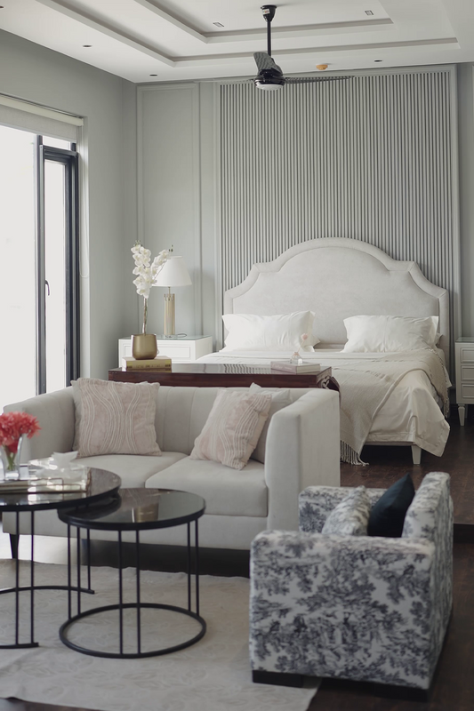 Minimalist White Bed